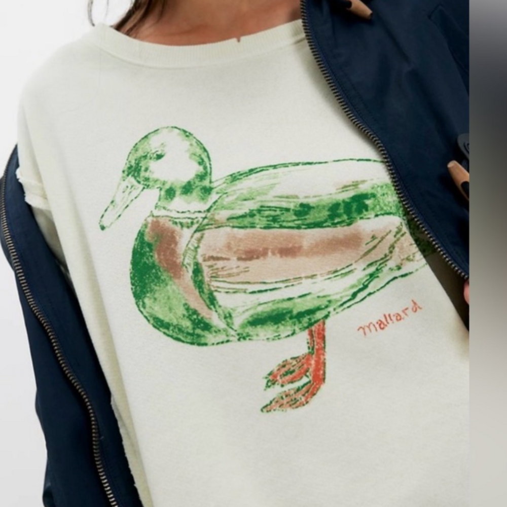 Free People We The Free Graphic Camden Pullover in Cream - Picture 2 of 6